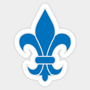 fleur de lis (blue) Sticker